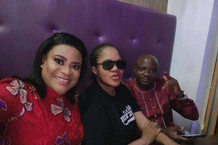 Nkechi Blessing Sunday, Toyin Abraham and Sanyeri will feature in upcoming comedy, 'Fate of Alakada: The Party Planner'. [Instagram/NkechiBlessingSunday]