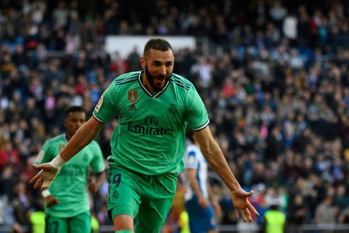 Karim Benzema scored his 15th goal of the season as Real Madrid beat Espanyol 2-0 on Saturday.