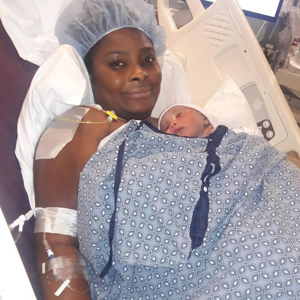 Popular Yoruba Nollywood actress, Ronke Odusanya gave her fans a shocker when she released a photo of herself with her newborn baby in August 2019. [Instagram/RonkeOdusanya]