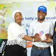 L-R: La Casera Dealer in Ibadan, Alhaja Adenekan Kudirat Wunmi of Dalec Store; iPhone X star prize winner, Oladapo Tunde Joshua and the Managing Director, The La Casera Company, Chinedum Okereke; at the Ibadan Grand Draw of the La Casera Refresh & Conn...
