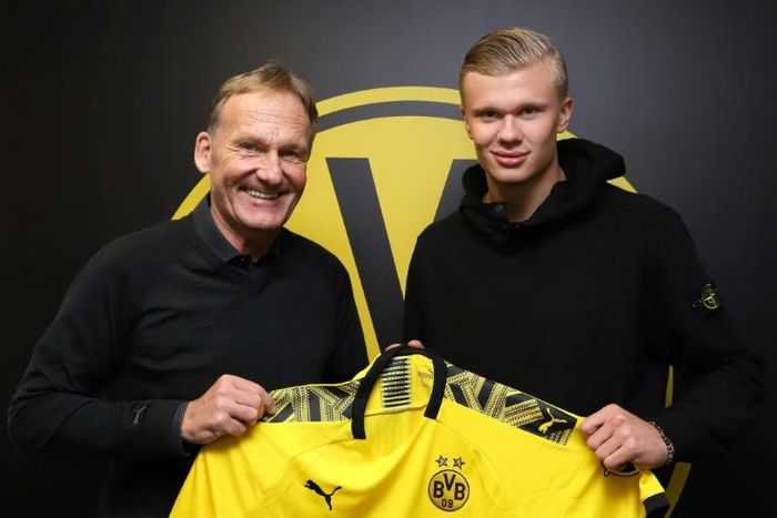 Erling Braut Haaland signed for Borussia Dortmund on Sunday