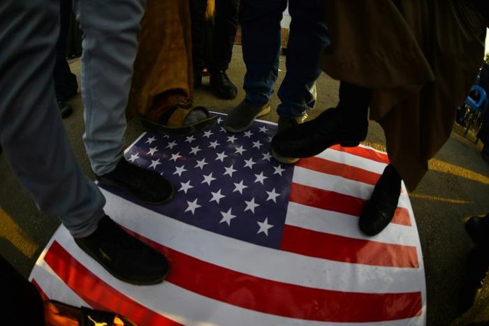 Sunday night's deadly US air strikes on pro-Iranian Shiite militia have triggered protests in cities across Iraq