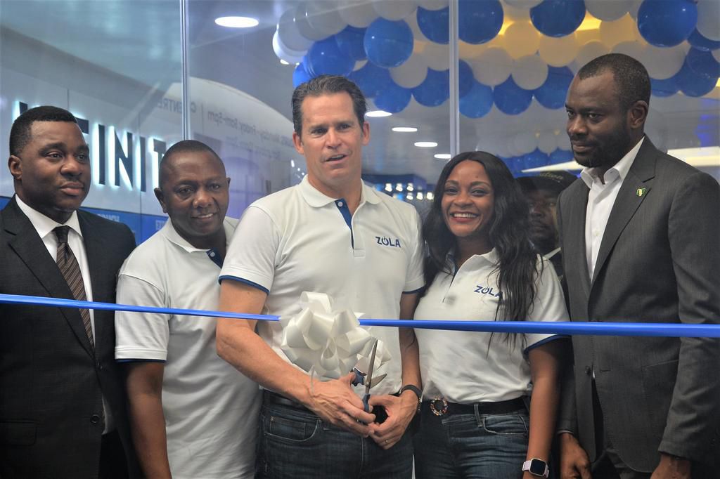 L-R, Chairman, ZOLA Electric Nigeria, Mr. Femi Tejuosho; Managing Director, ZOLA Electric Nigeria and Executive Vice President (Expansion and Business Operations), Mr. Abdallah Khamis; Global Chief Executive Officer, ZOLA Electric, Mr. Bill Lenihan; He...