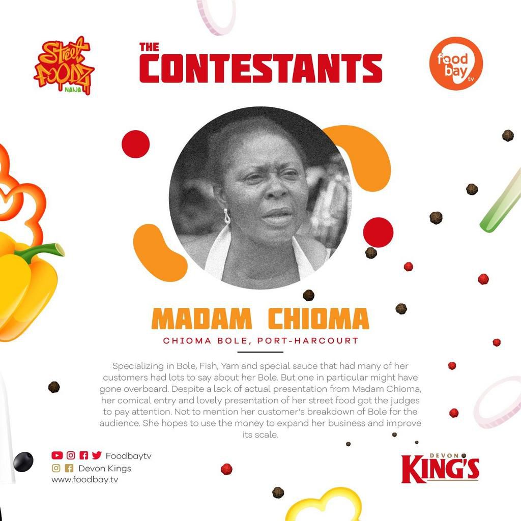 Contestants in the King of Street Foods Contest