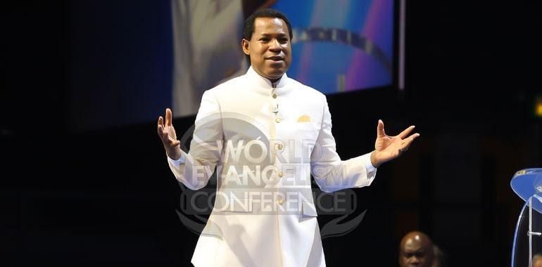 Pastor Chris Oyakhilome at the World Evangelism Conference