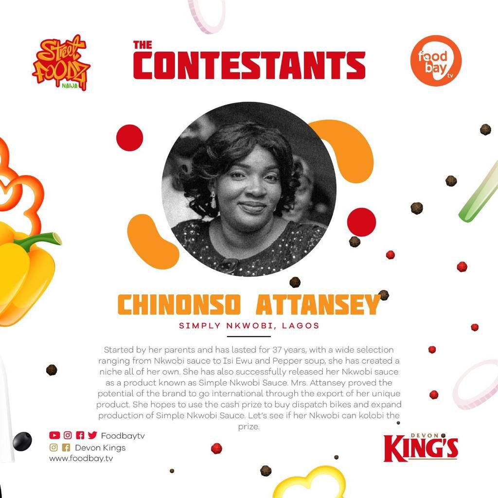 Contestants in the King of Street Foods Contest