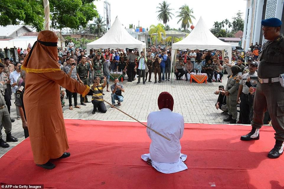 Man who fainted during 100 lashes for premarital sex was revived to take the rest before being rushed to the hospital