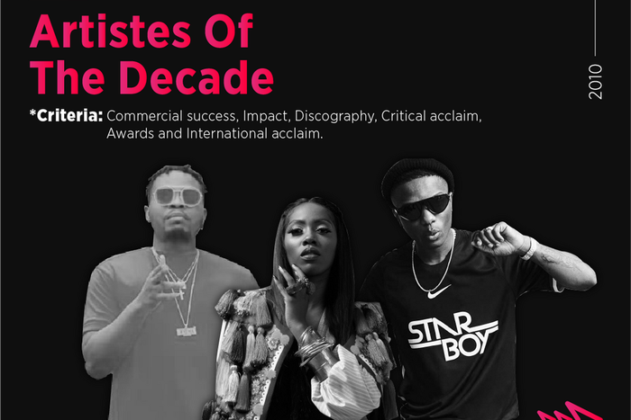 Here are the 10 hottest Nigerian artists of the decade (The 2010s). (Pulse Nigeria)