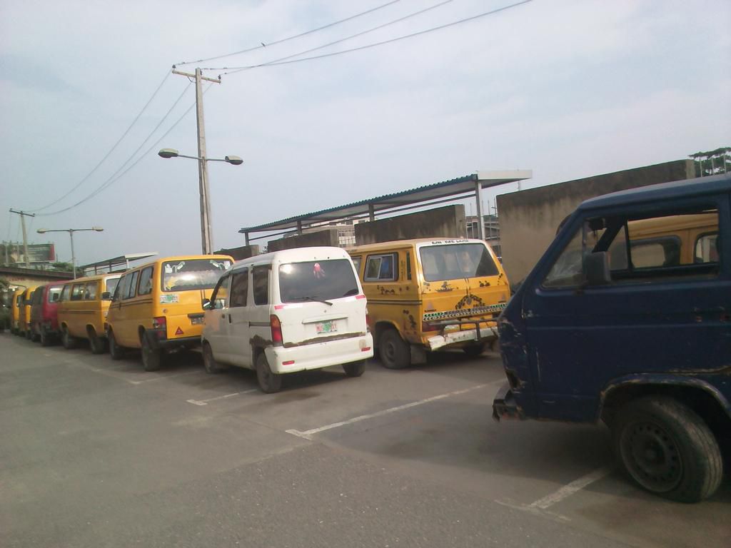 Commercial Buses arrested for One Way driving on Wednesday and impounded at LASTMA’s headquarters, Lagos. (11/12/19) (NAN)