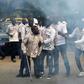 GPS members clashed with police outside party headquarters on Monday