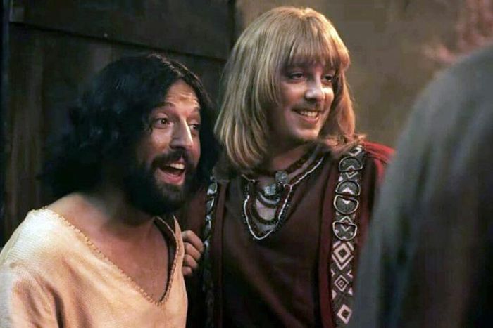 Video grab released by Netflix Brazil showing a scene from "Porta dos Fundos's Christmas Special: Christ's First Temptation"