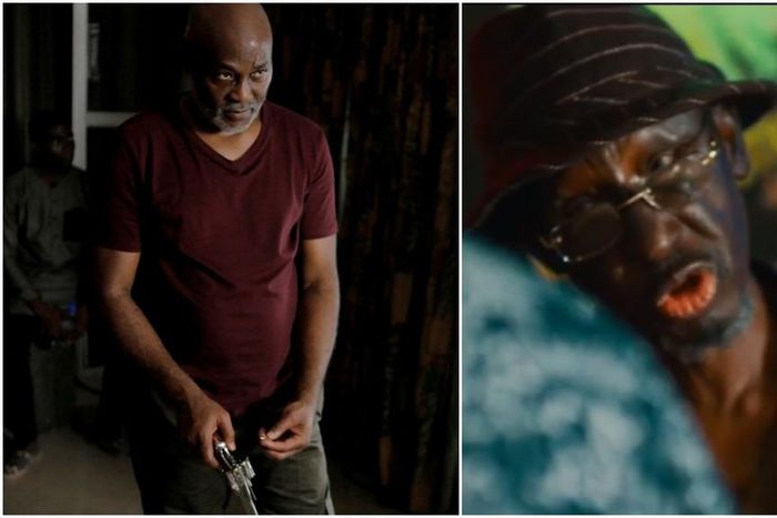 Sadiq Daba returns to the cinema with RMD in Tosin Igho's action packed film, 'Seven'. [Instagram/seventhemovie]