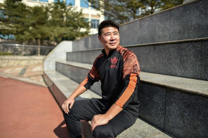 No regrets: Former Manchester United player Dong Fangzhuo in Xiamen where he coaches children with special needs