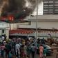 Fire incident in Benin market