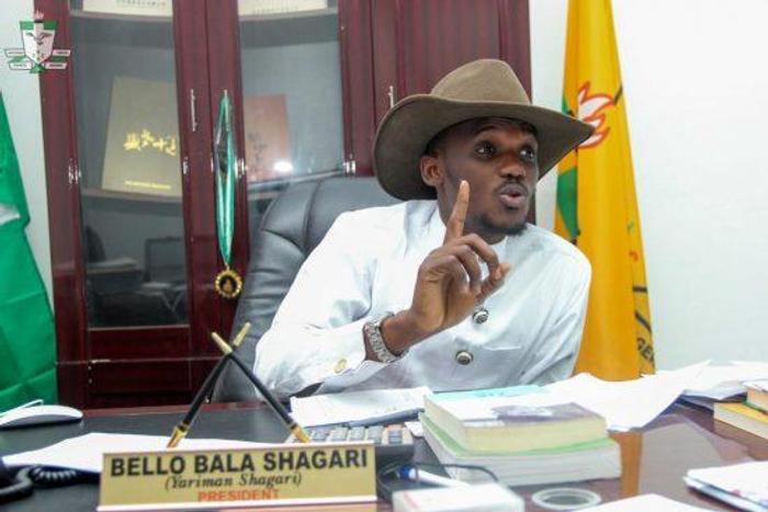 President of the National Youth Council of Nigeria (NYCN), Bello Bala Shagari. [dailytrust]