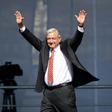 Mexican President Andres Manuel Lopez Obrador, pictured during a rally in Mexico City on December 1, 2019, was due to chair a meeting of top officials from the three countries at the presidential palace