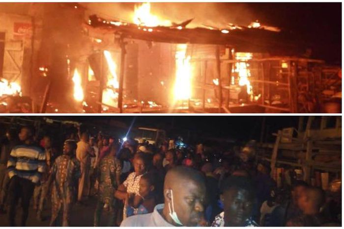 Mob set fire station ablaze in Oyo (Punch)