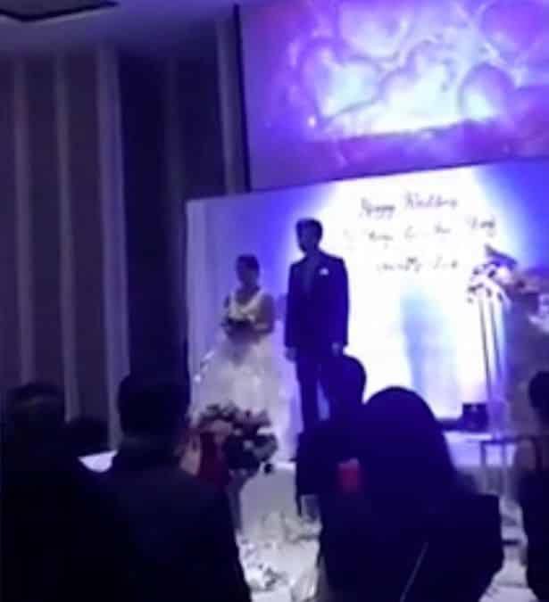 Groom stuns wedding guests with videos of bride sleeping with her pregnant sister’s husband (video)