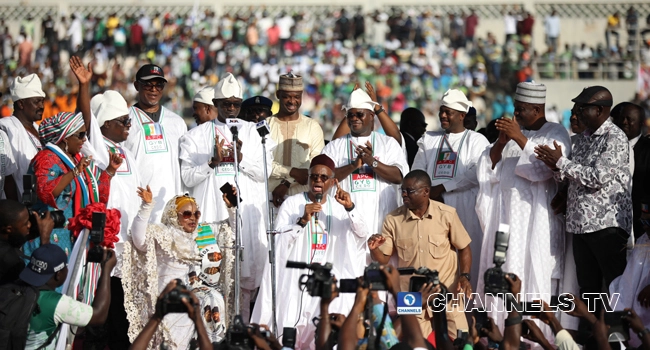 El-rufai begs Kogi people to forgive Governor Yahaya Bello and re-elect him for a second term in office [ChannelsTV]