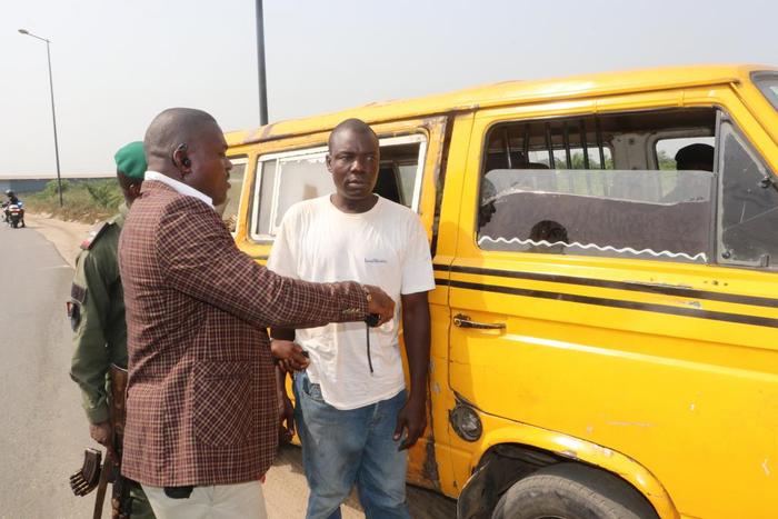 Lagos Dep Gov apprehends commercial drivers for driving against traffic