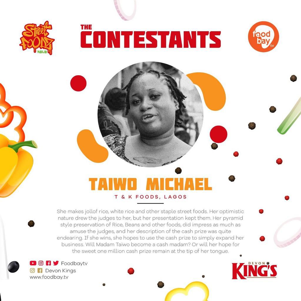 Contestants in the King of Street Foods Contest