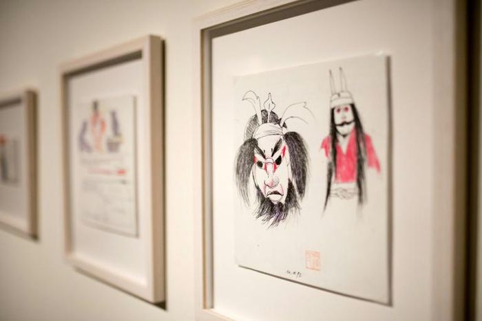 More than 100 sketches from Andrzej Wajda's trips to Japan are on display