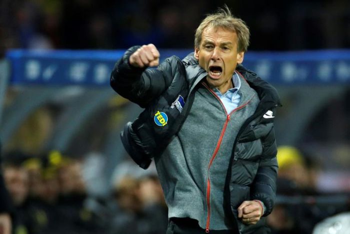New head coach Juergen Klinsmann has upped the fitness work at Hertha Berlin in their bid to escape a third relegation from the Bundesliga in the last decade.