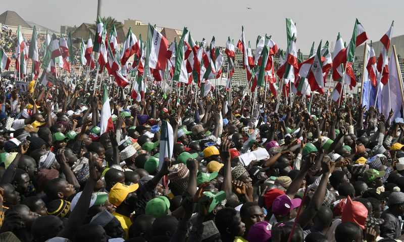 Peoples Democratic Party (PDP) supporters. [Getty Images]
