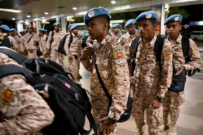 Sri Lanka Army troops en route to Mali to join the UN peacekeeping mission there in November 2019