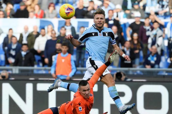 Ciro Immobile failed to add to his 27 goals in Serie A but provided an assist against Bologna