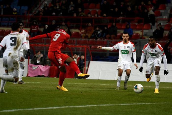 Dijon's English forward Stephy Mavididi came through the youth ranks at Arsenal
