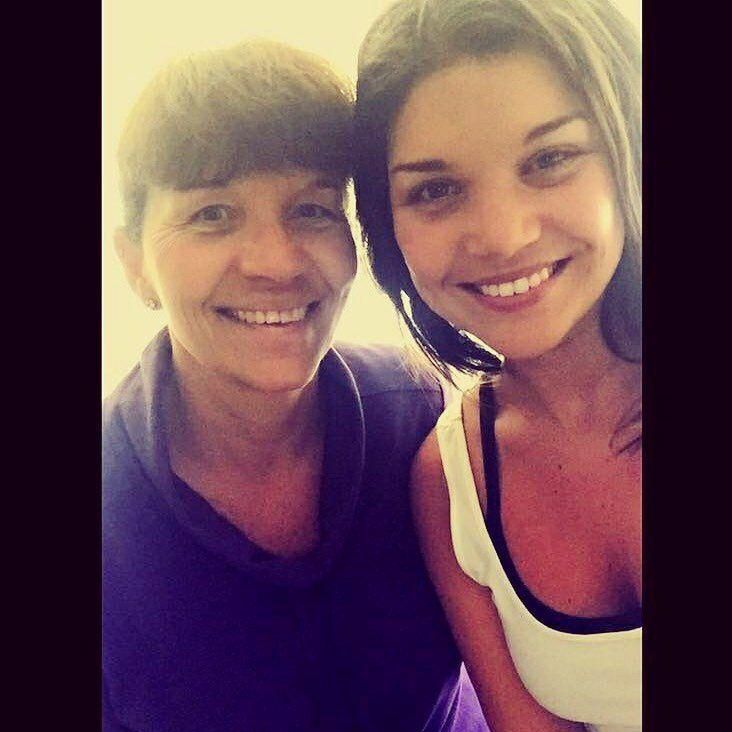 This photo of my mom and I was taken the day before my colon was removed. My mom is my biggest supportI could not have gotten through any of this without her.