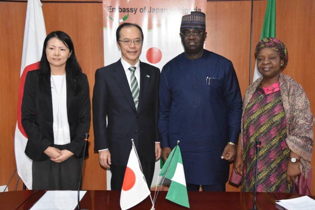 Mr Clem Agba, Nigeria's Minister of State, Budget and National Planning (MBNP) and the Japanese Ambassador to Nigeria, HE Yutaka Kikuta signed an $18.2m grant agreement today on behalf of the respective governments, to strengthen the capacity of the Ni...