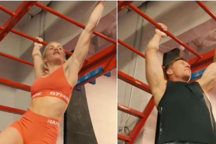 Watch a Bodybuilder Take on a Gymnast in Ninja