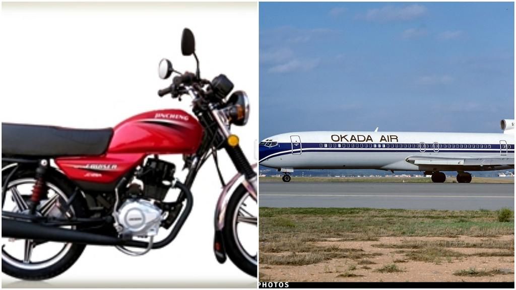 It was easy to tell a young, struggling farmer or teacher that riding on an Okada motorcycle will give you the same fast speed he/she would have experienced on an Okada Airline Boeing 747 Jet.