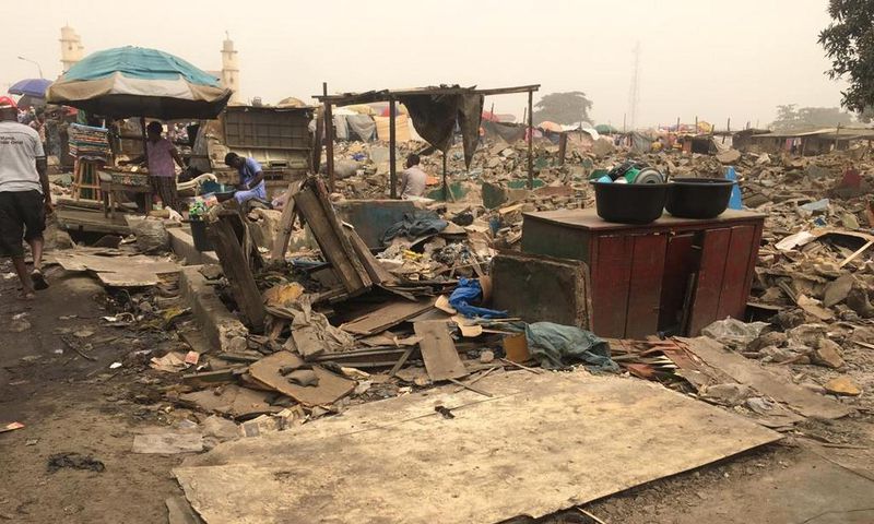 Katangowa Market demolition