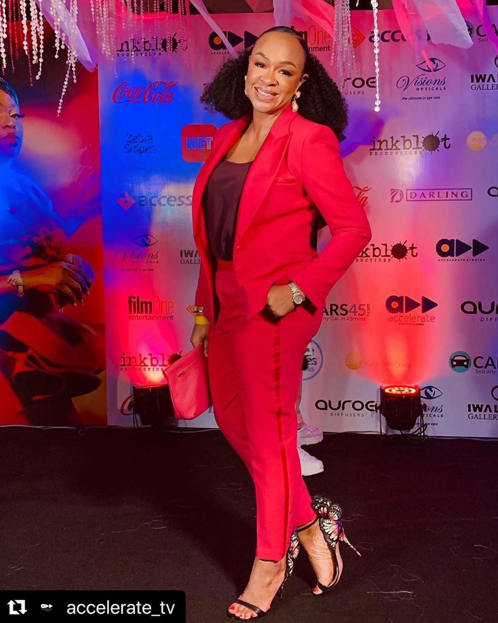 Colette Otusheso at the Who's The Boss movie premiere [Instagram]