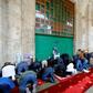 The few hundred faithful who attended Friday prayers in Jerusalem's Al-Aqsa mosque compound did so outside after the Jordanian religious authorities closed the mosque itself in a measure against the coronavirus