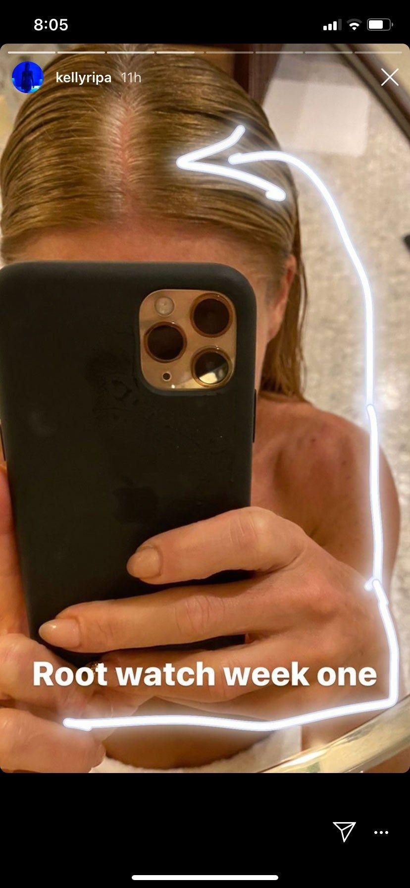 Kelly Ripa Shows Off Gray Hairs On Instagram