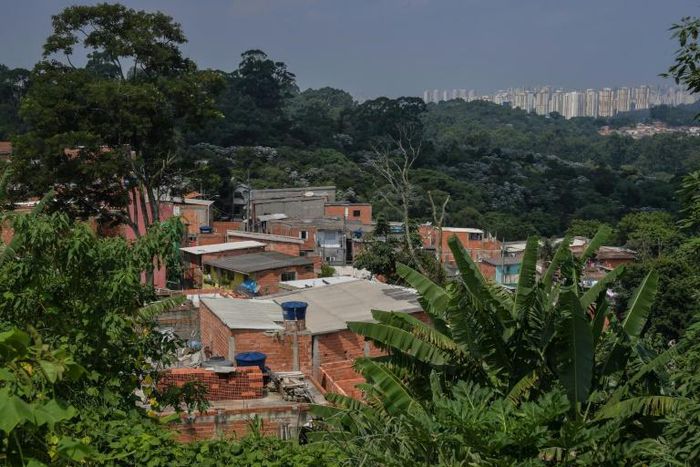 The Vila Nova Esperanca --a "green favela" -- is seen on the outskirts of Sao Paulo, Brazil, on February 14, 2020