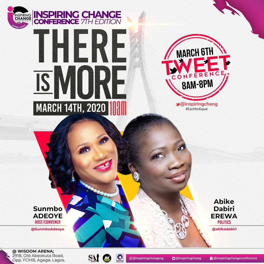 What to expect at the upcoming most anticipated inspiring change Twitter Conference 2020; panelists unveiled
