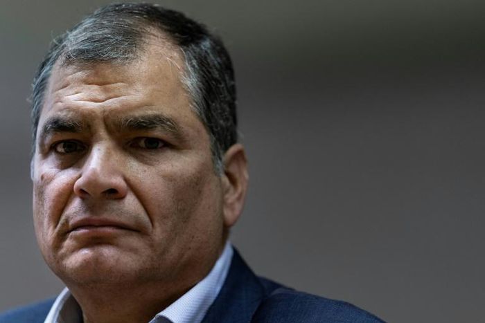 Ecuador's former president Rafael Correa is on trial in absentia for illicit campaign funding