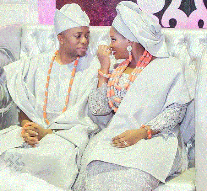 Toolz, Tunde Demuren celebrate one year traditional wedding anniversary