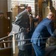 Harvey Weinstein arrives for his sex assault trial at Manhattan Criminal Court on January 27, 2020 in New York City.