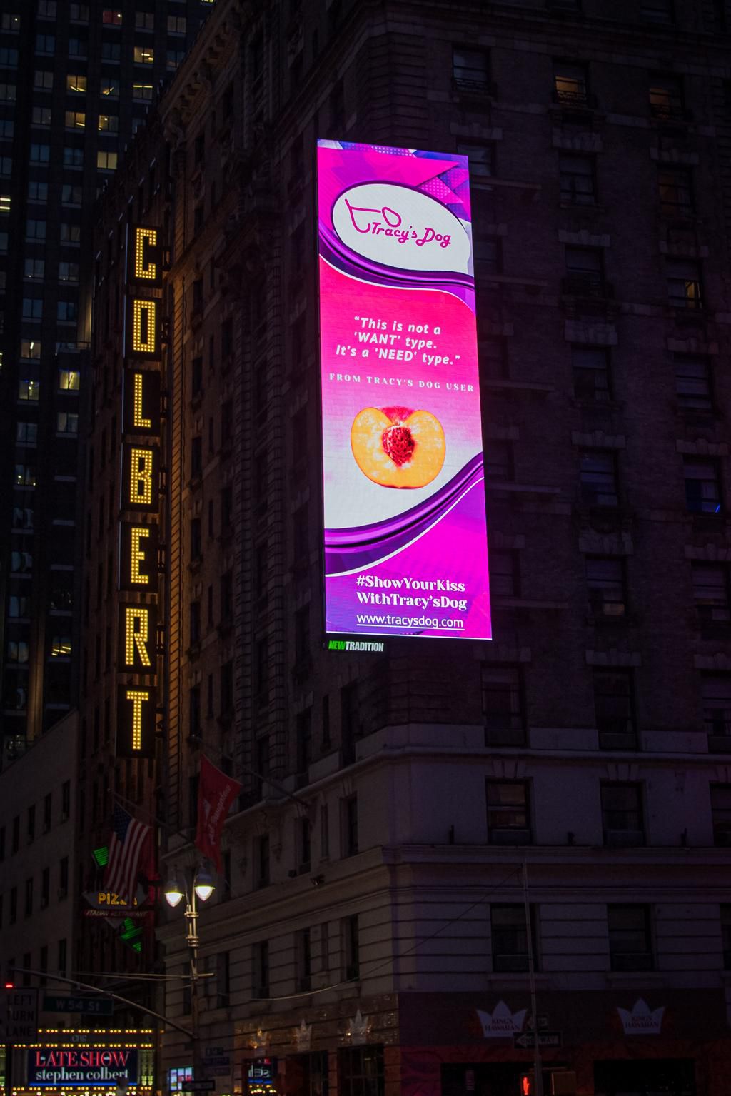 Tracy’s Dog aired in New York's Times Square for two weeks [Tracy's Dog]