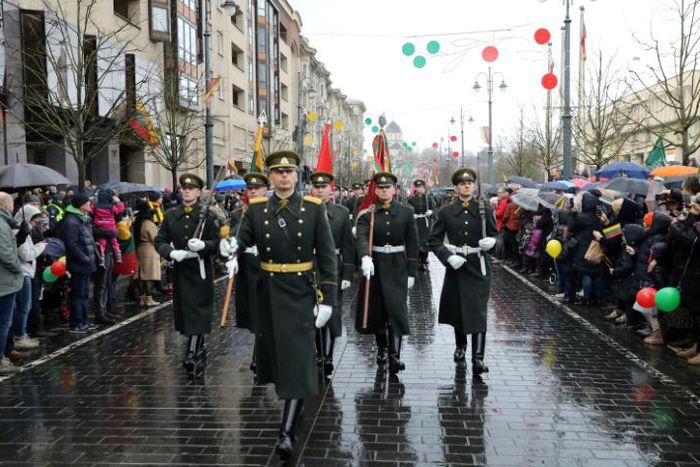 Crowds in Vilnius ignored coronavirus to mark the 30th anniversary of Lithuania's independence from the Soviet Union