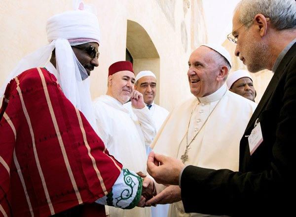 The Emir of Kano, Mohammed Sanusi II meets Pope Francis