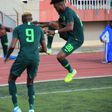 Samuel Chukwueze. Victor Osimhen and Chidozie Awaziem (Twitter/Super Eagles)