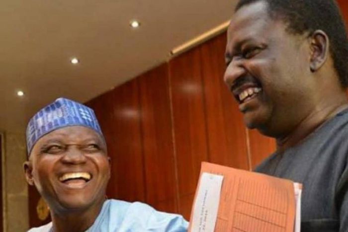 (RHS) Mr Femi Adesina is Special Adviser, Media and Publicity, and (LHS) Malam Garba Shehu is Senior Special Assistant, Media and Publicity to President Buhari (Daily Post)