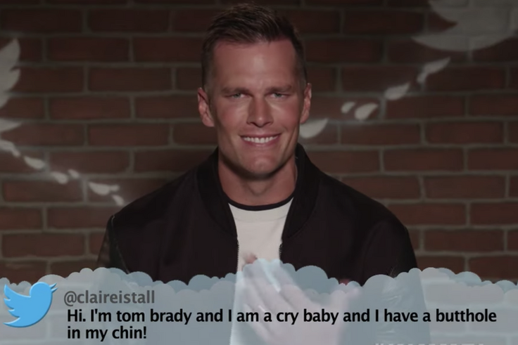 Tom Brady Reacts to Mean Tweets on Kimmel